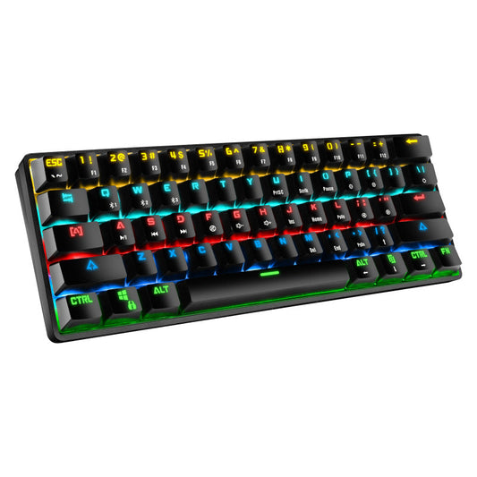 Clavier mécanique sans fil Bluetooth Crack K28, pour jeux, bureau, ordinateur, téléphone portable, tablette, ordinateur portable, clavier filaire RVB