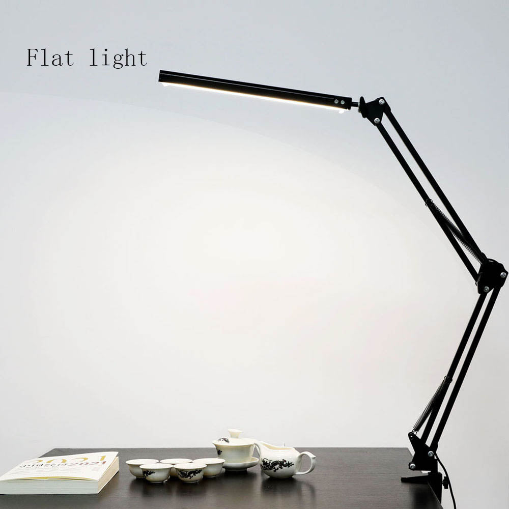 Lámpara de Mesa LED Plegable de Brazo Largo para Lectura