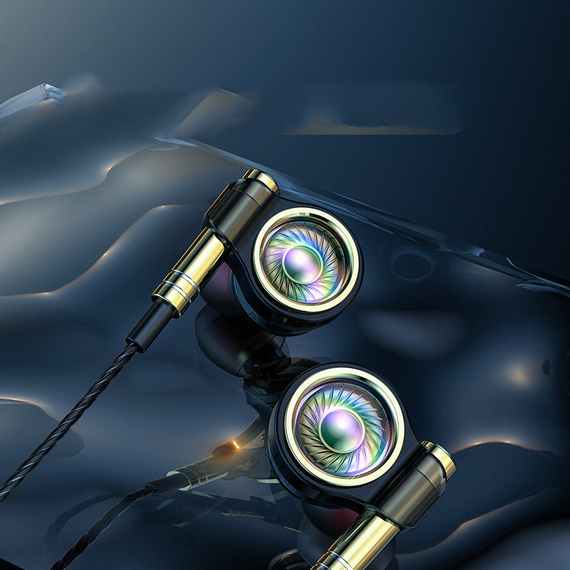 Auriculares deportivos de metal con graves potentes, HIFI, para móvil, internos.
