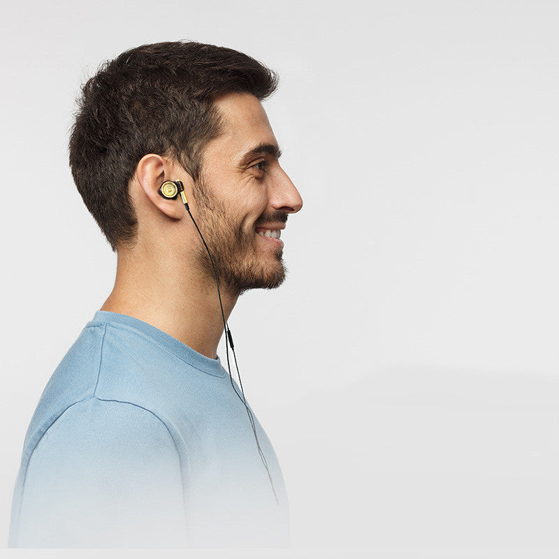 Auriculares deportivos de metal con graves potentes, HIFI, para móvil, internos.