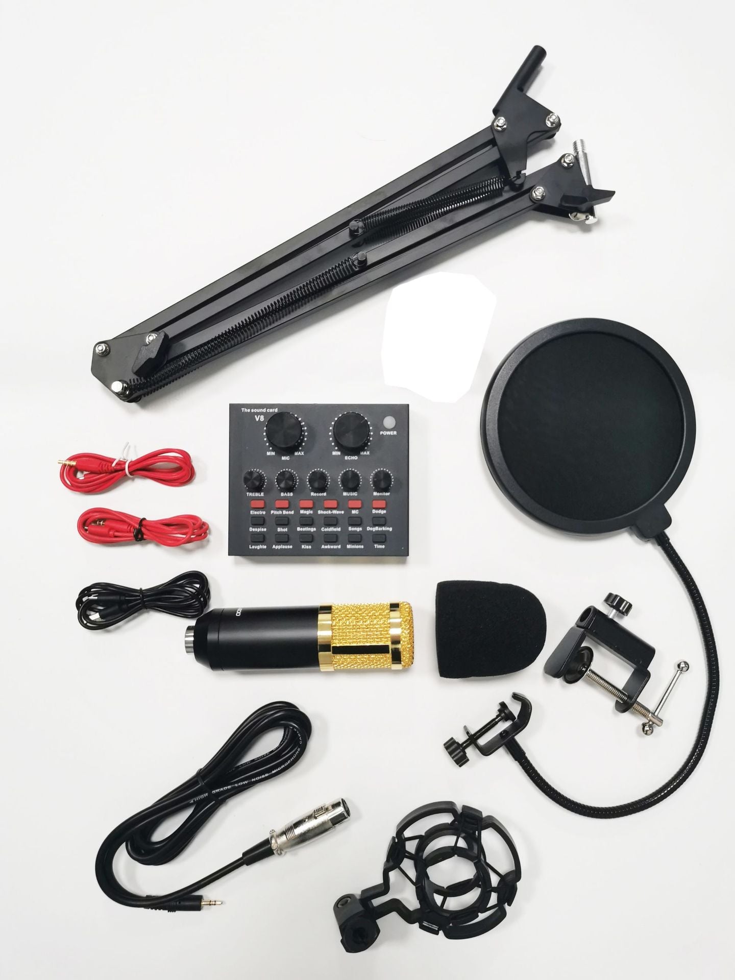 Fabricants Direct Microphone à condensateur Bm800 Plug and Play Téléphone portable Ordinateur Général Karaoké Shoumai Set Vente en gros