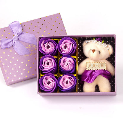 Rose Soap Flower Gift Box Creative Activity Small Gift