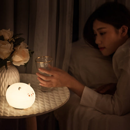 Bedroom Bedside Pat Sleep Creative Net Red Table Lamp