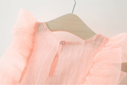 Summer Fashionable Dress Western Princess Dress Baby Girl 4 Fashion Net Celebrity 3 Years Old Summer Dress Wholesale