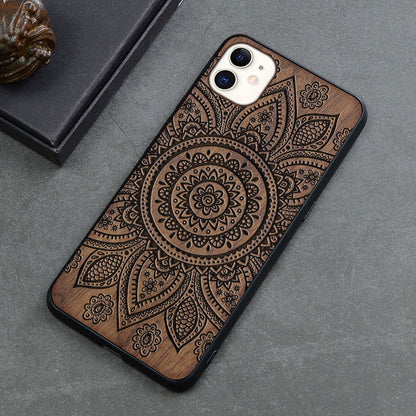 Retro Wooden Print iPhone 12 Case – Creative Art Back Cover | 11 Design Options