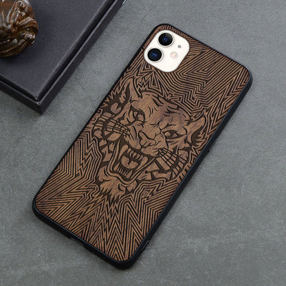 Retro Wooden Print iPhone 12 Case – Creative Art Back Cover | 11 Design Options