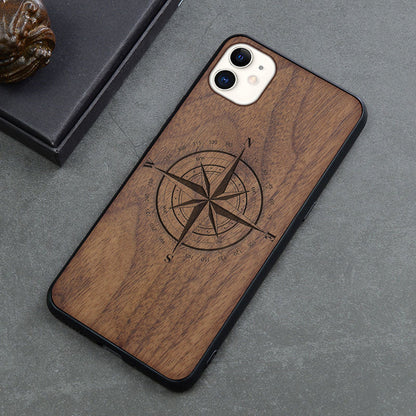 Retro Wooden Print iPhone 12 Case – Creative Art Back Cover | 11 Design Options