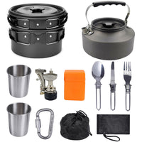 Bouilloire de camping portable – Cuisinière extérieure en aluminium anodisé dur avec poignée résistante à la chaleur | Théière de randonnée légère et compacte : Nouvelle édition