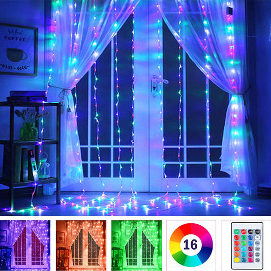 Decoración de luces exteriores para bodas, Navidad, Año Nuevo y fiestas, Salón
