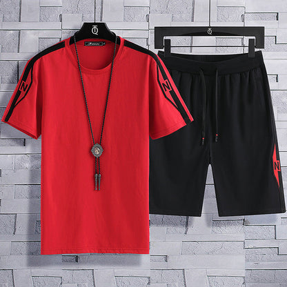 Ensembles de Sport Décontractés pour Homme en Coton Grande Taille Été