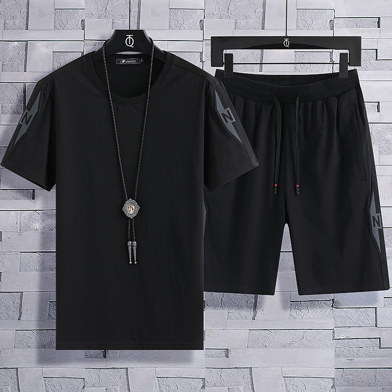 Ensembles de Sport Décontractés pour Homme en Coton Grande Taille Été