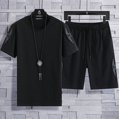 Ensembles de Sport Décontractés pour Homme en Coton Grande Taille Été