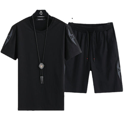 Ensembles de Sport Décontractés pour Homme en Coton Grande Taille Été