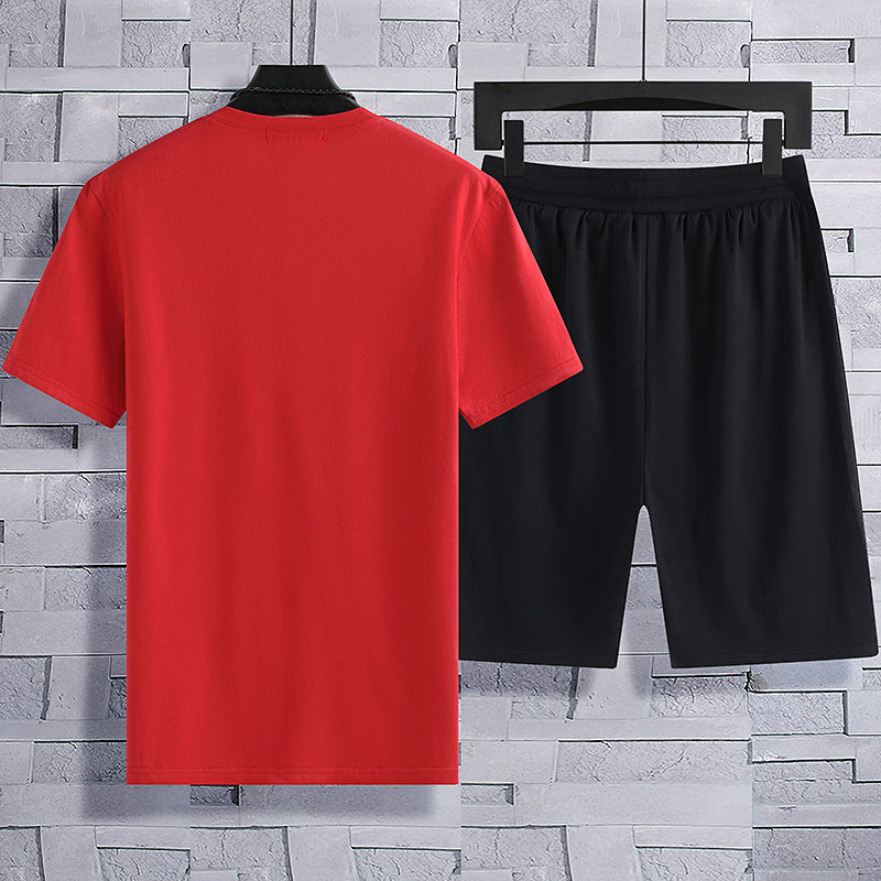 Ensembles de Sport Décontractés pour Homme en Coton Grande Taille Été