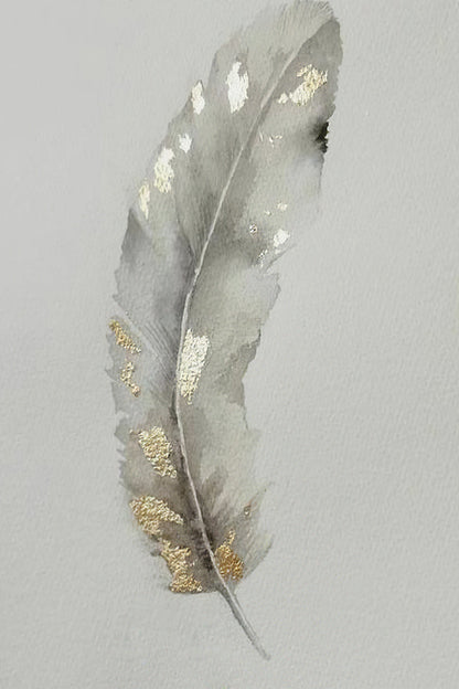 Feather Hanging Wall Art Painting Living Room Background Wall