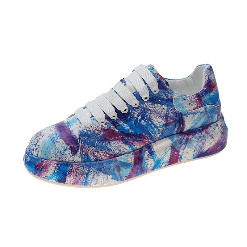 Painted Graffiti White Shoes