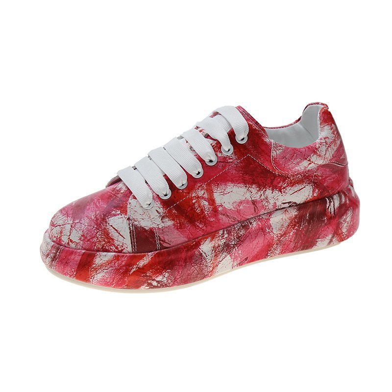 Painted Graffiti White Shoes