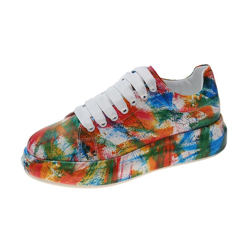 Painted Graffiti White Shoes