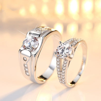 Couple Rings – Silver-Plated