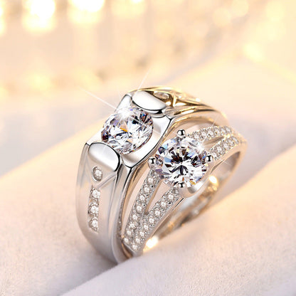 Couple Rings – Silver-Plated