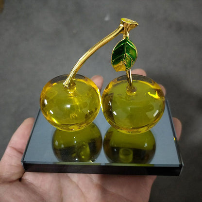 K9 Crystal Car Ornaments Cherry Perfume Seat Crystal Perfume Bottle Car Ornaments Crystal Car Perfume Seat Ornaments