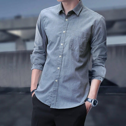 Men's Shirts Slim Fit Casual Apparel