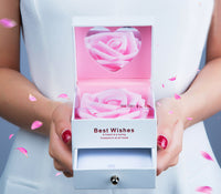 Creative Flip Jewelry Preserved Flower Gift Box Valentine'S Day Roses