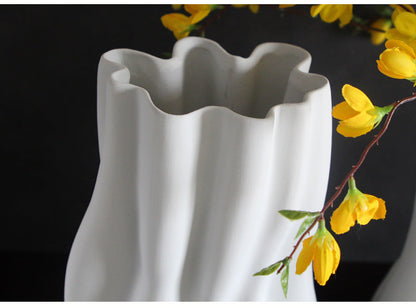 Model Room Living Room Entrance White Ceramic Biscuit Large Vase