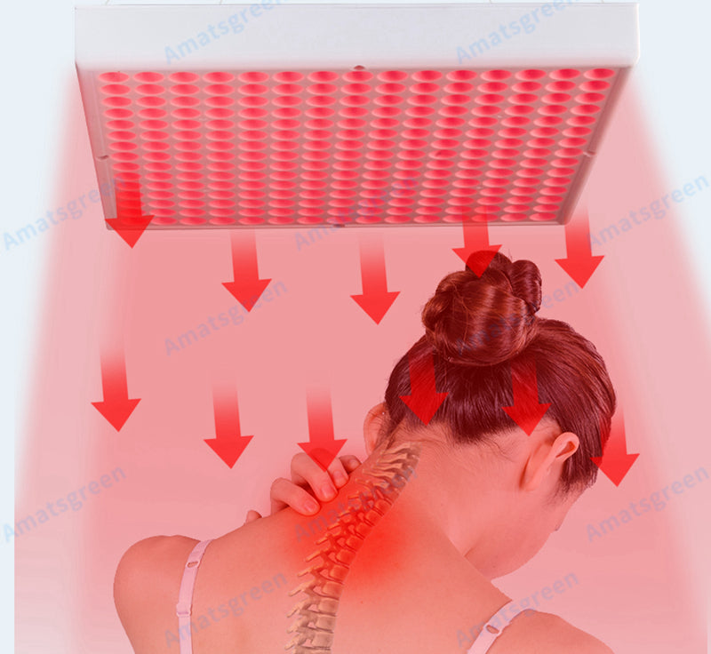 Thérapie par la lumière rouge LED infrarouge 300W Lampe de thérapie LED anti-âge pour le corps entier Soulagement de la douleur cutanée Lumière de croissance LED rouge