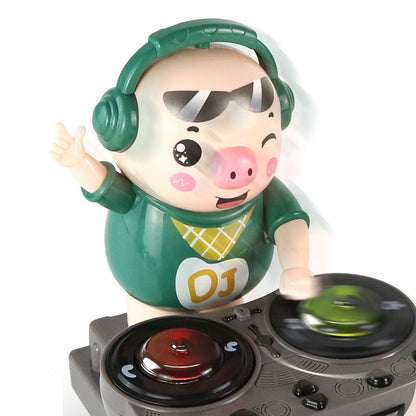 Nouveau DJ Électrique Jouant DJ Cochon Balançoire Bar Éclairage Coloré Musique Dynamique Cochon Rock Jouets pour Enfants Vente en Gros