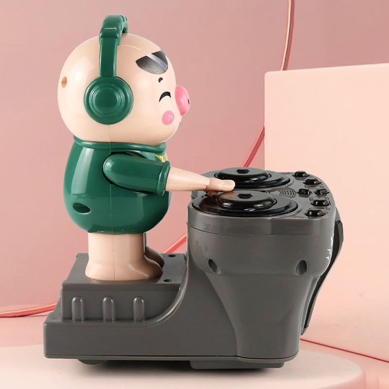 Nouveau DJ Électrique Jouant DJ Cochon Balançoire Bar Éclairage Coloré Musique Dynamique Cochon Rock Jouets pour Enfants Vente en Gros
