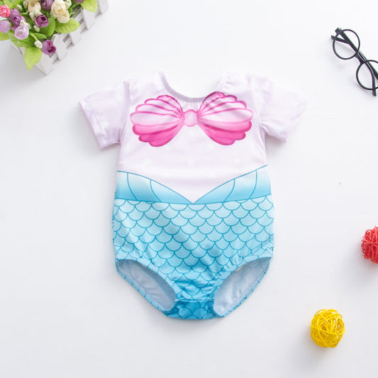 Maillot de bain une pièce imprimé écaille de poisson