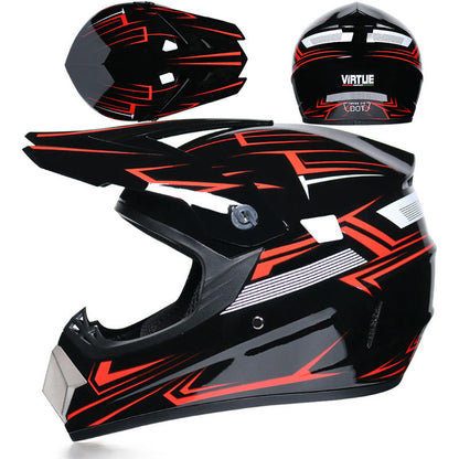 Small Off-road Helmet Racing Lightweight Mountain Full Face Helmet With Goggles