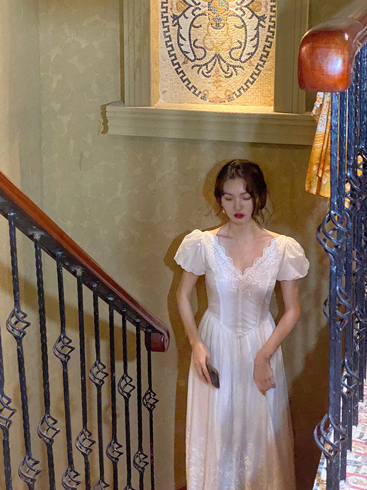 Super Fée Fille Douce Robe de Mariée Petite Robe Longue Fille