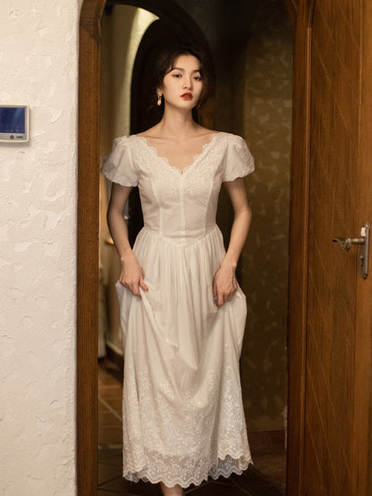 Super Fée Fille Douce Robe de Mariée Petite Robe Longue Fille