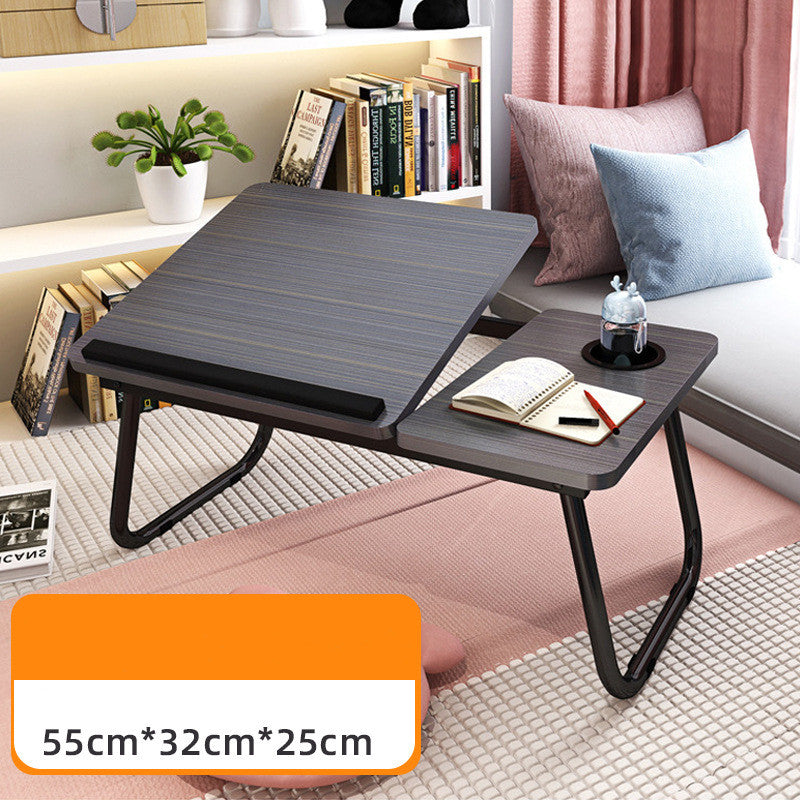 Escritorio plegable para cama, mesa pequeña para ordenador, mesa perezosa para el hogar