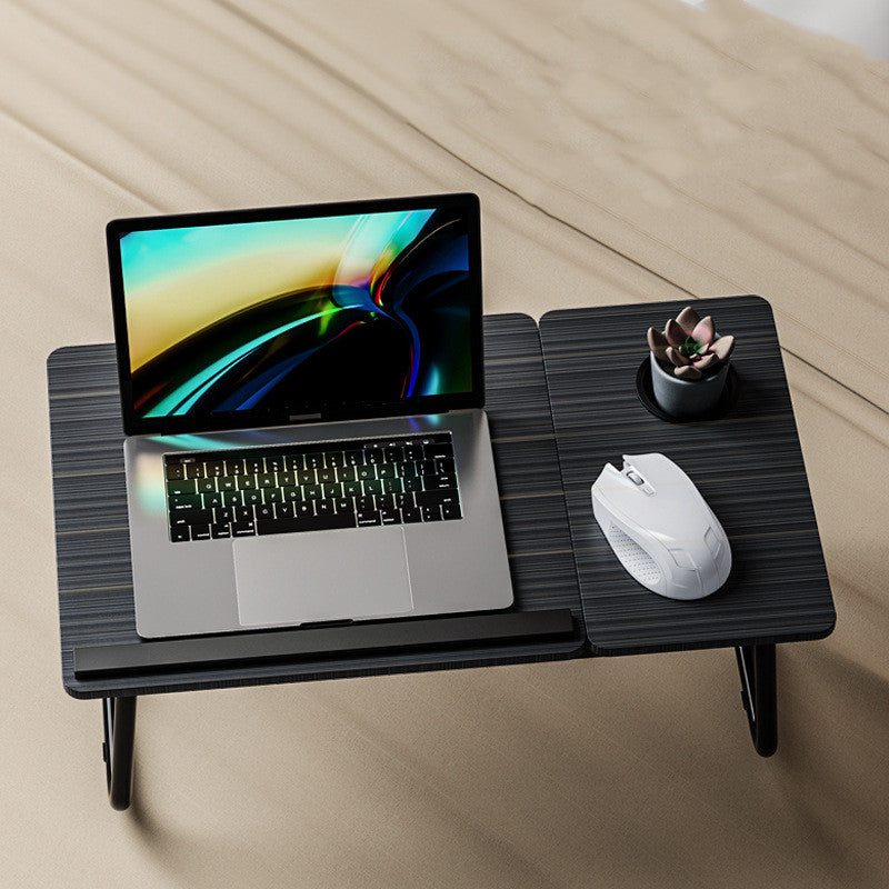 Escritorio plegable para cama, mesa pequeña para ordenador, mesa perezosa para el hogar