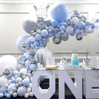 Blue Balloon Chain Set Graduation Party Birthday Scene Balloon Set Decoration Balloon Supplies