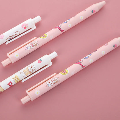 Push-type Black Pen 0.5 Signature Pen Push-type Gel Pen