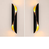Modern Wall Lamp LED Aluminum AC Elegant Living Bedroom Decoration Black White