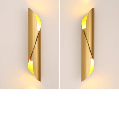Modern Wall Lamp LED Aluminum AC Elegant Living Bedroom Decoration Black White