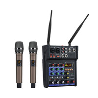 Petit mélangeur 4 canaux Bluetooth USB avec amplificateur de puissance