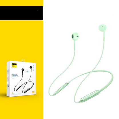 Hanging Neck Bluetooth Headset Binaural Sports Running Mobile Phone Wireless