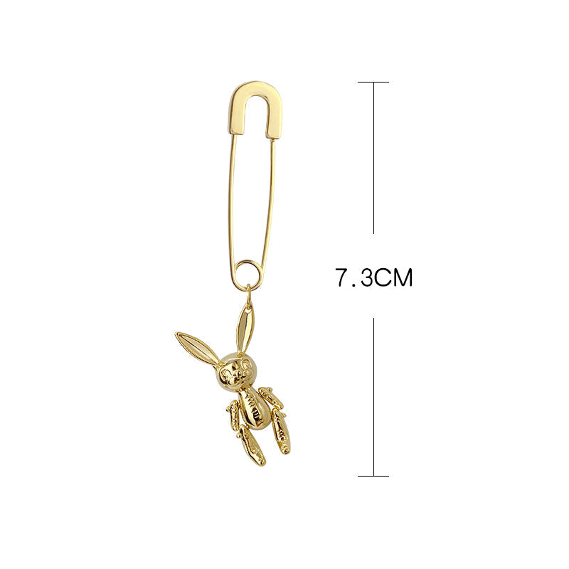 Deli Reba Girl''s Pin Earrings With Movable Limbs