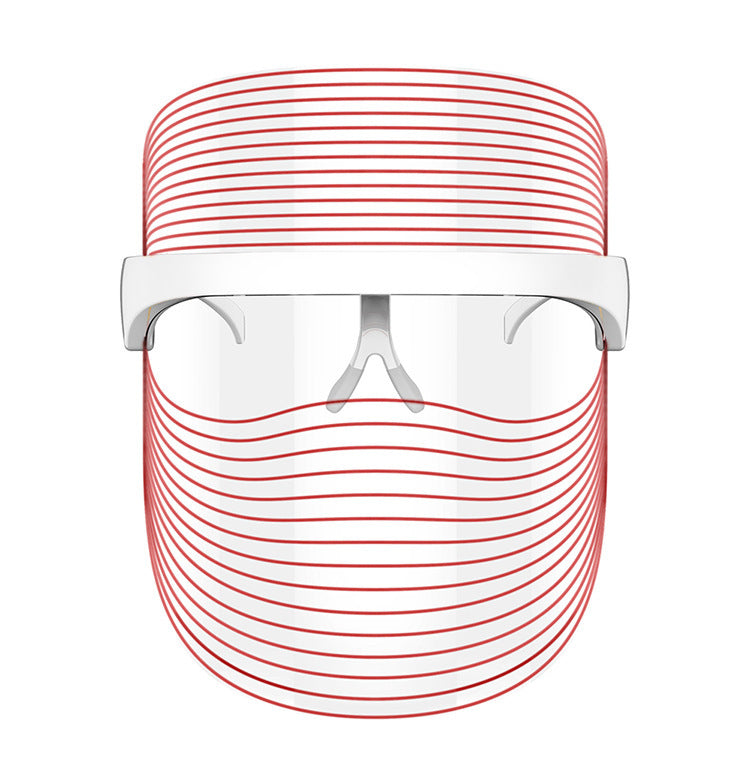 Masque LED 7 Couleurs Thérapie Lumière Rouge Rajeunissement de la Peau Masseur Beauté Maison Visage Blanchissant Anti-Âge Appareil de SPA