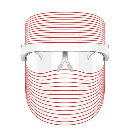 Masque LED 7 Couleurs Thérapie Lumière Rouge Rajeunissement de la Peau Masseur Beauté Maison Visage Blanchissant Anti-Âge Appareil de SPA
