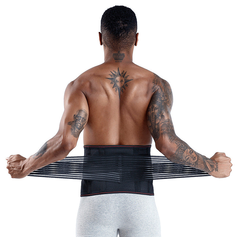Ceinture de soutien lombaire pour la perte de poids - Attelle de maintien du bas du dos - Double ajustement pour soulager les douleurs dorsales - Ceinture de soutien sportif avec ressorts