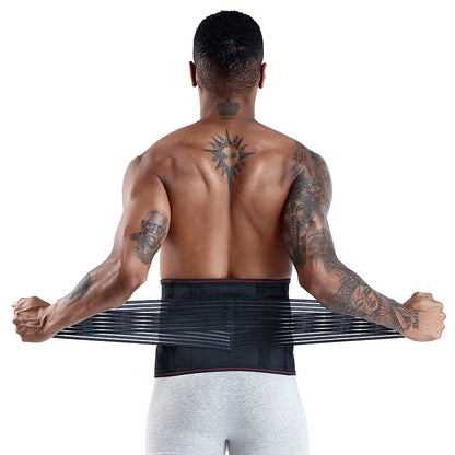 Ceinture de soutien lombaire pour la perte de poids - Attelle de maintien du bas du dos - Double ajustement pour soulager les douleurs dorsales - Ceinture de soutien sportif avec ressorts