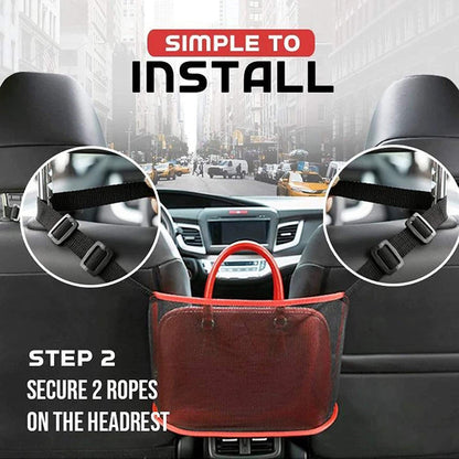 Car Two Seat Storage Net Pocket Storage Bag