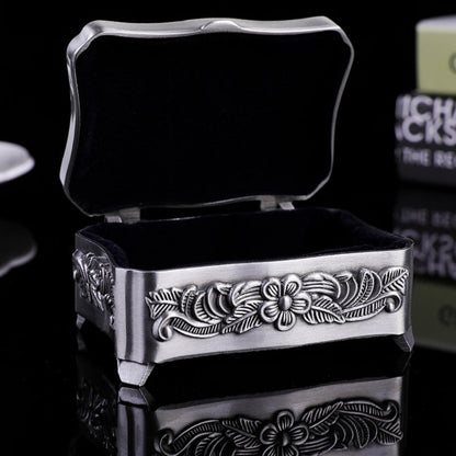 Joyero de metal de estilo europeo, retro creativo, cristiano, pequeño, para guardar joyas, caja de regalo